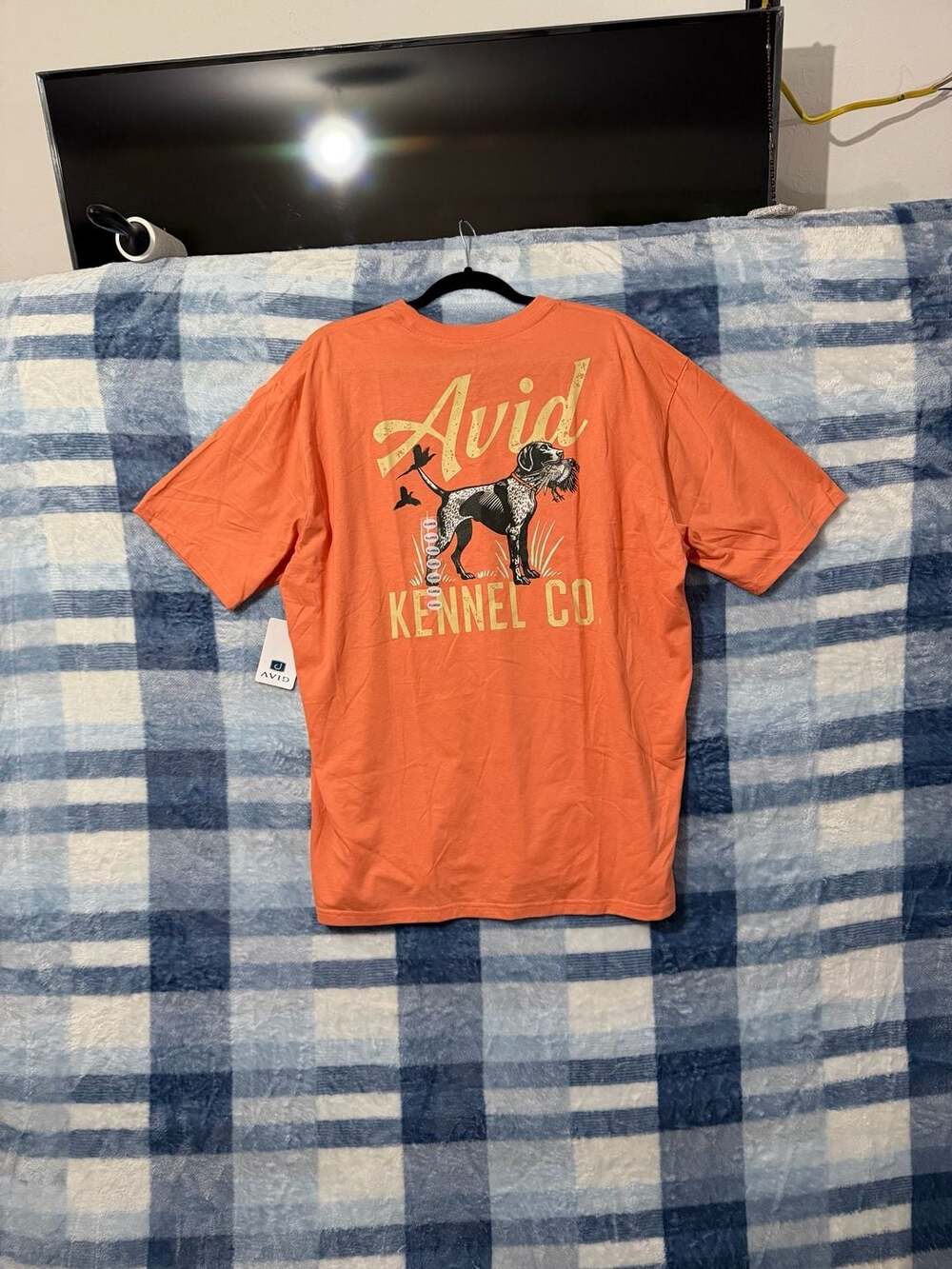 Avid Gear Kennel Tee Clay Orange Graphic T-Shirt Size XL